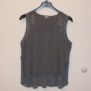 Embellished layered tank